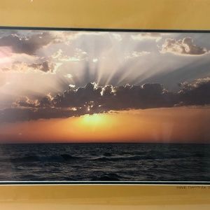 "City Beach" Matted Art Print by Steve Damstra